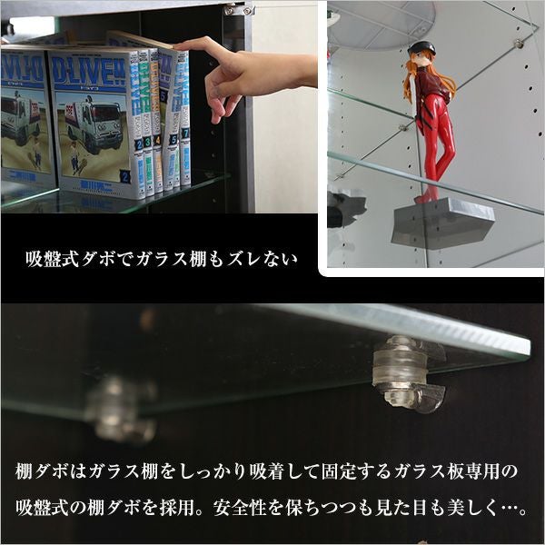 コレクションラック 浅型ハイタイプ 上置きセット 奥行き19cm palace