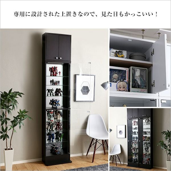 コレクションラック 浅型ハイタイプ(専用上置き) 奥行き19cm palace