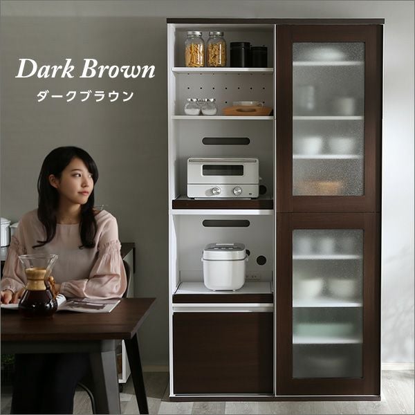 ガラス引戸食器棚 [GL18] | 家具通販のグランデ本店