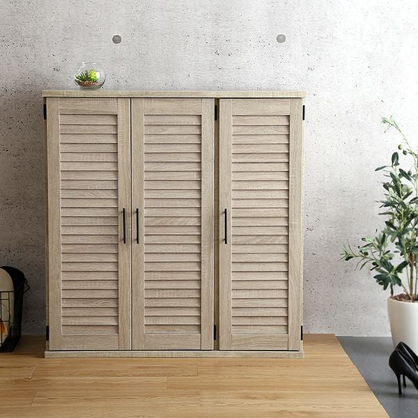 ルーバーシューズボックス 90cm幅 RKB90-1] IASI | 家具通販のグランデ本店