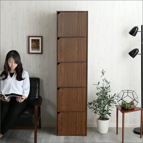 扉付きカラーボックス A4サイズOK [A4-T5D] | 家具通販のグランデ本店