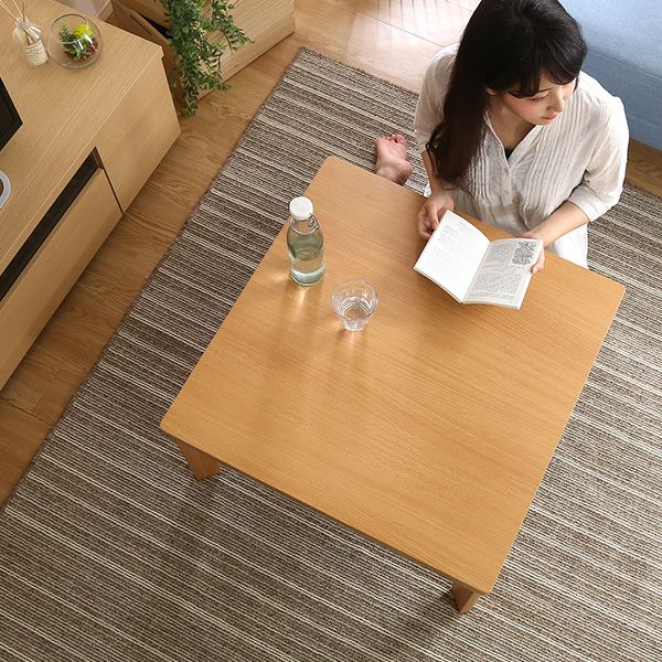 こたつ テーブル 正方形 70×70cm 本体のみ 石英管ヒーター付