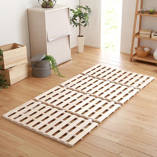 シングル]すのこベッド4つ折り式 桐仕様 [ALW4-S] | 家具通販の