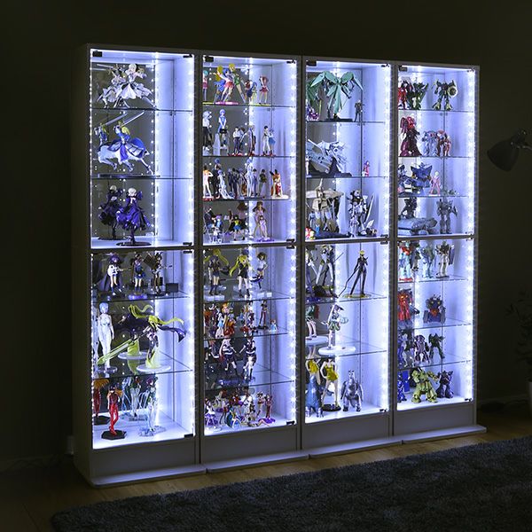 コレクションケース LED付き セット品] コレクションラック DIO 側面ガラスタイプ ミドル ハイ