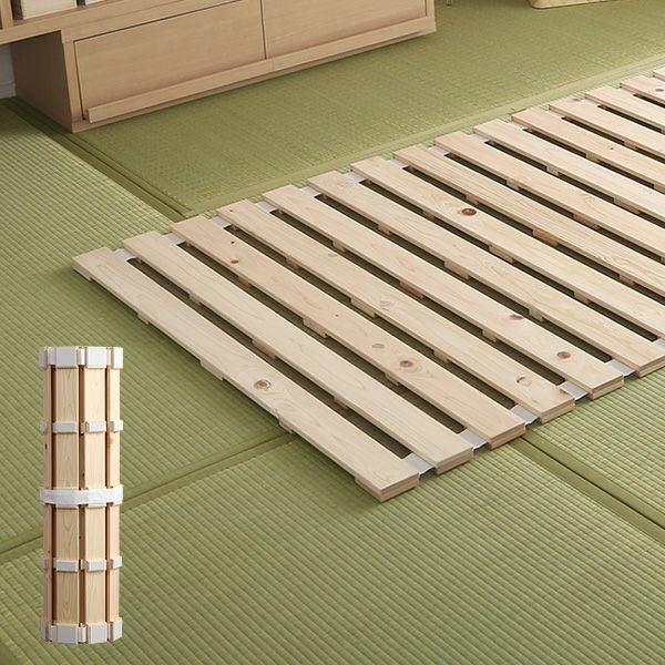 ダブル] すのこベッドロール式 檜仕様 [ARLR-D] | 家具通販のグランデ本店