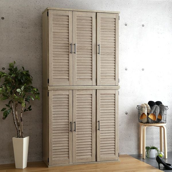 ルーバーシューズボックス 75cm幅 2個セット [RKB75-2] IASI | 家具