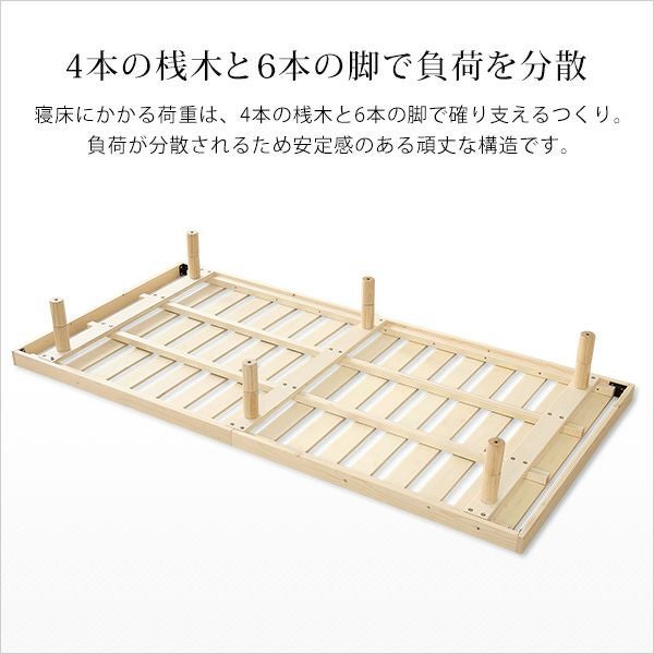 すのこベッド シングル1セット　宮城県手渡しのみ シングル] すのこベッド 宮セット[SCL-S-M] | 家具通販のグランデ本店