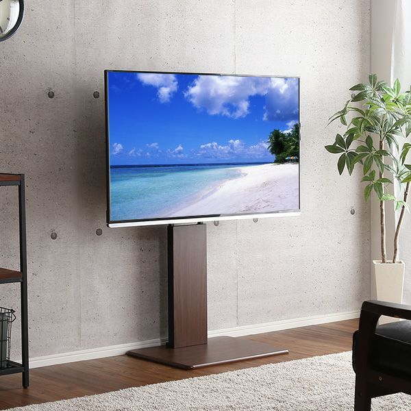 壁寄せテレビスタンド ロータイプ 高さ調節 テレビ台 32～60v対応 [WAT