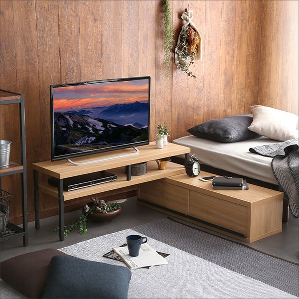◇ドリーム尼崎1号館◇ WHOLL 伸縮式TV台 完成品 ヴィンテージ 伸縮 テレビ台 [WHOLL] | 家具通販のグランデ本店
