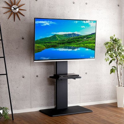 壁寄せテレビスタンド ロータイプ スイング式 専用棚 SET[SWAT-L-TWAT 