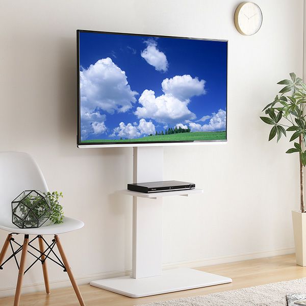 壁寄せテレビスタンド ハイタイプ 専用棚 SET[WAT-H-TWAT] | 家具通販