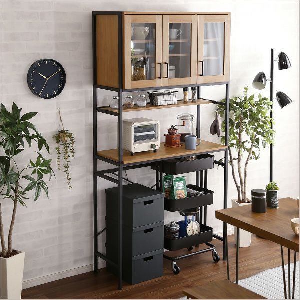 ヴィンテージごみ箱上ラック ワイドタイプ [GCK-T3W] | 家具通販の