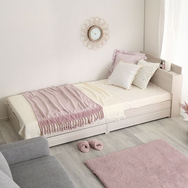 シングル] 棚・コンセント付きチェストベッド [OK-STL-S] | 家具通販の