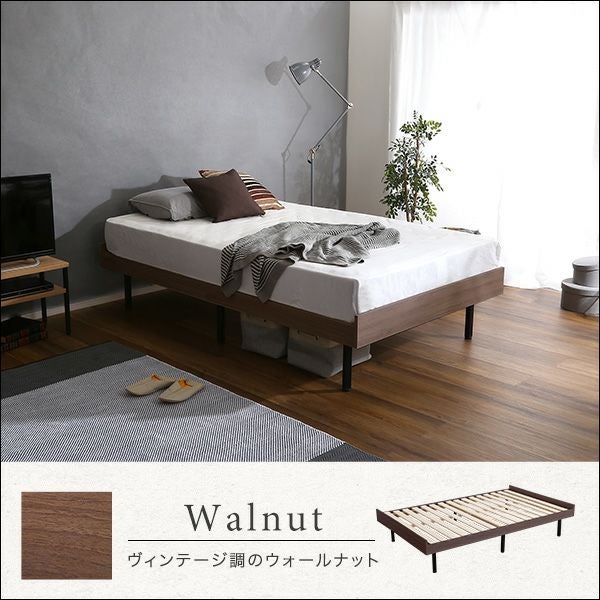 ベッド すのこベッド 鉄脚付き スチール シングル マットレス付き