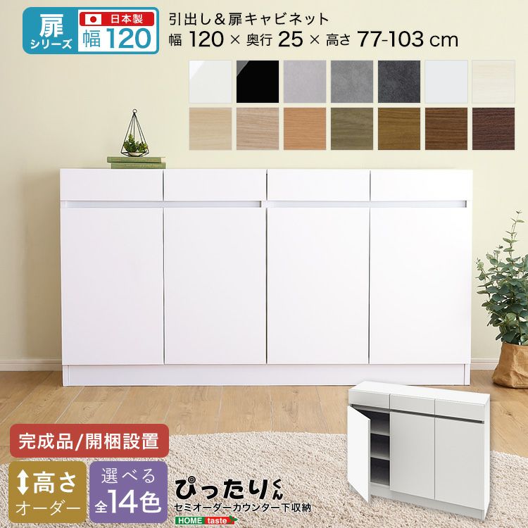 引戸シリーズ】セミオーダーカウンター下収納ぴったりくん エンド