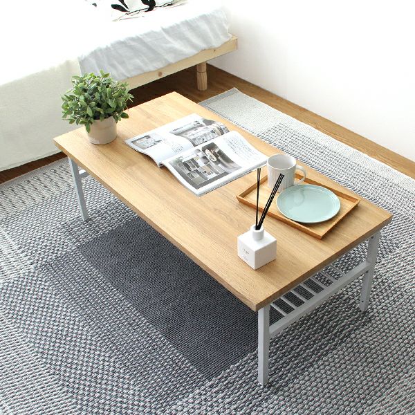 テーブル ローテーブル 棚付き リビング インテリア センターテーブル
