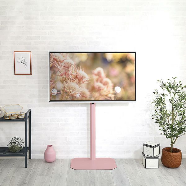 大人かわいいインテリア 八角壁寄せテレビスタンド ロータイプ Rosalie