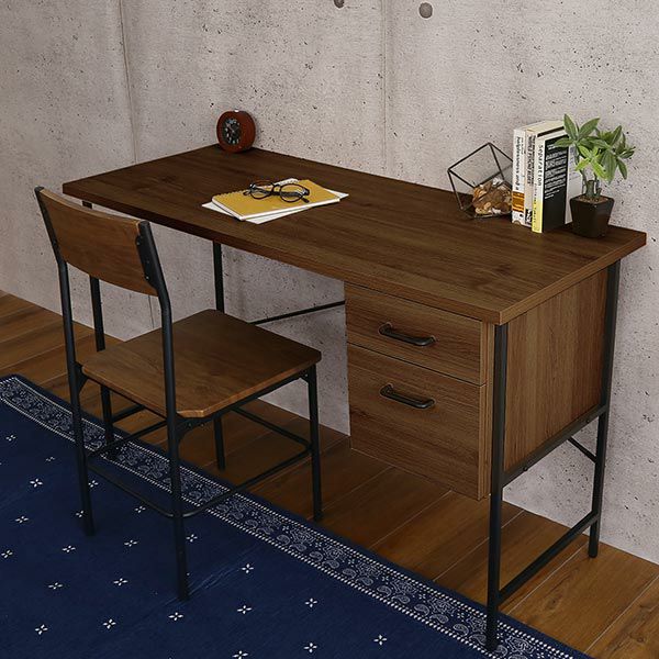 デスク パソコンデスク 学習机 PCデスク 幅92cm 棚付き ラック付き収納