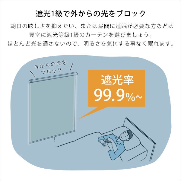 壁空け不要！つっぱりロールスクリーン 幅180cm（遮光タイプ）[SH-16