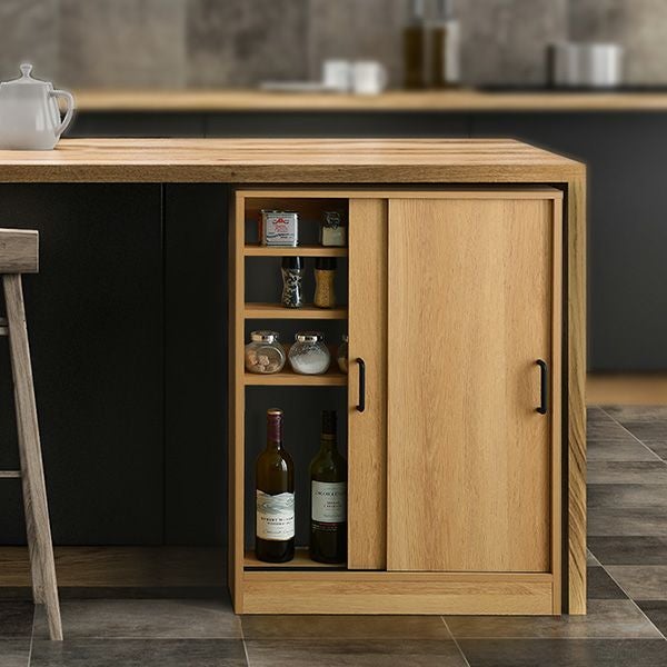 ヴィンテージカウンター下引き戸収納6015[VKSS-6015] | 家具通販の