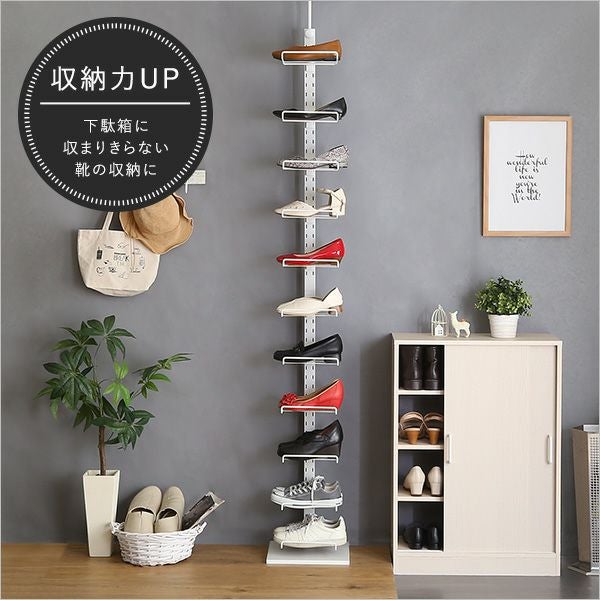 ディスプレイ突っ張りシューズラック[PPSS] | 家具通販のグランデ本店