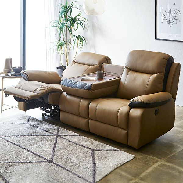 抜群の座り心地！3人掛け電動リクライニングソファ[SH-24-ESL-3