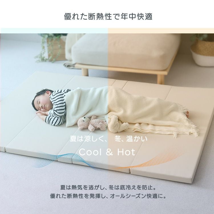 折りたたみ式キッズプレイマット Sサイズ（120×160cm）[KPM-1216S