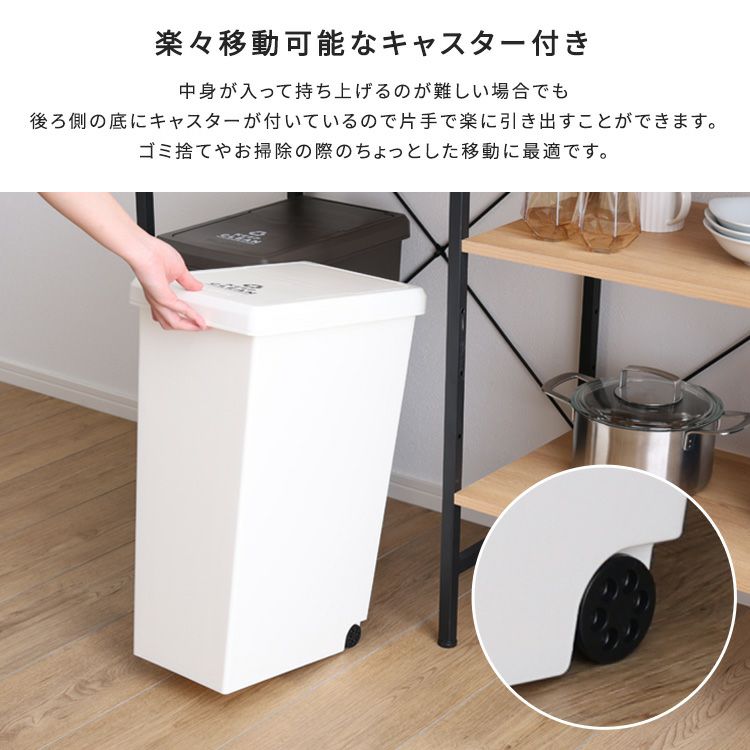 スライドオープンタイプ ゴミ箱30L [SH-01-SLP30] | 家具通販の