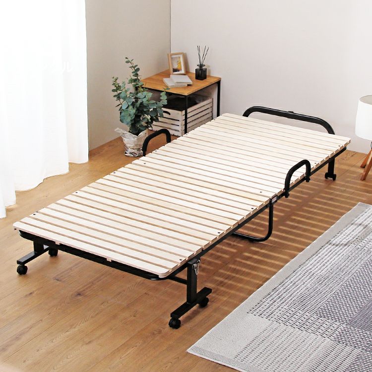 宮セット】パイン材高さ2段階調整脚付きすのこベッド(シングル) [ASP