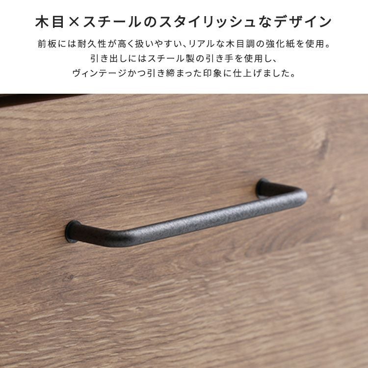 日本製 特殊鋼板を使ったキッチンカウンター(ドアタイプ) 80cm幅 [SH