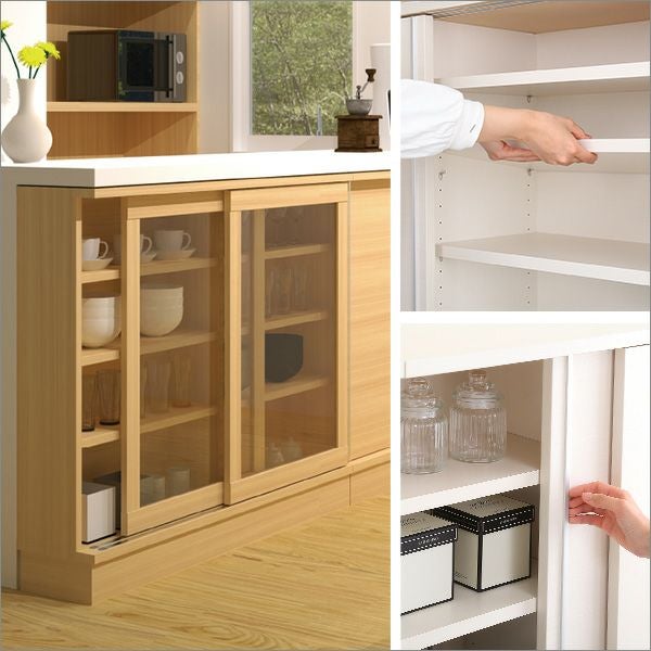 訳ありアウトレット価格 引戸シリーズ キャビネット 幅120cm×奥行30cm 