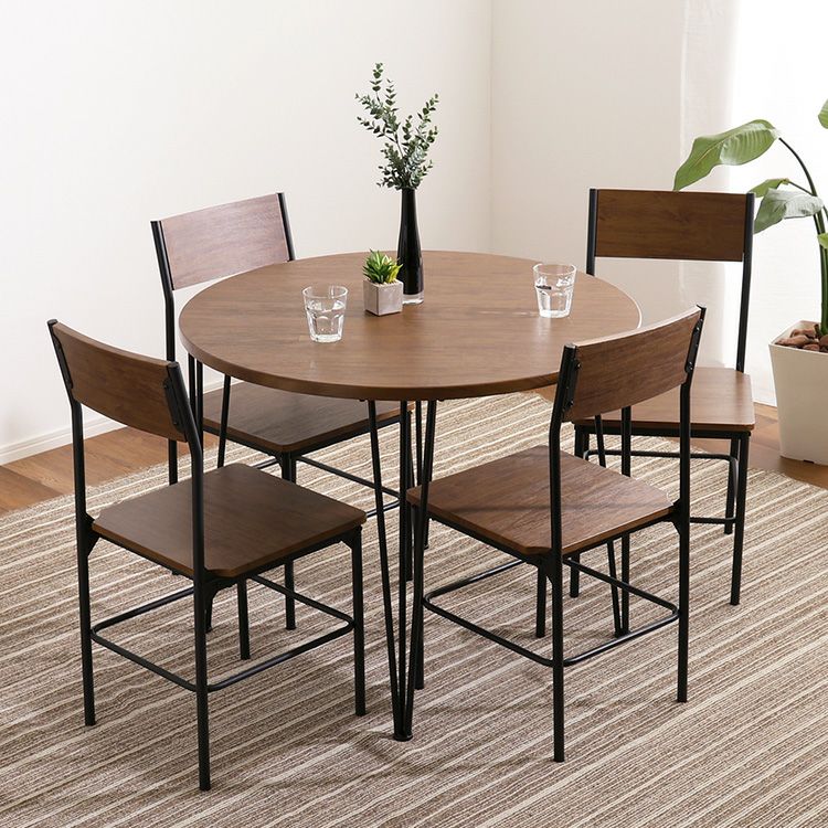 ヴィンテージ円形ダイニング5点セット [CRV-5] | 家具通販のグランデ本店