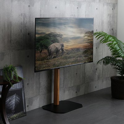 木目が美しい八角壁寄せテレビスタンド ロータイプ [OTGT] | 家具通販 