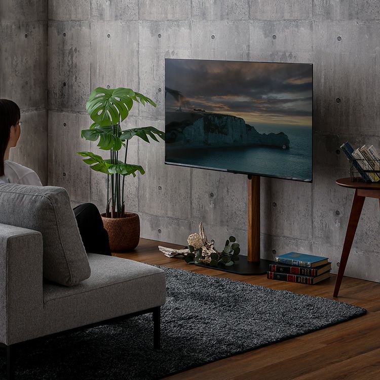 【 taste】 ホームテイスト テレビスタンド 八角 壁寄せ 木目が美しい八角壁寄せ テレビスタンド ロータイプ S1502AB J0854 木目が美しい八角壁寄せテレビスタンド ロータイプ [OTGT] | 家具通販