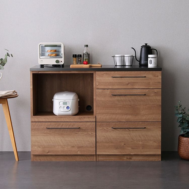 日本製 特殊鋼板を使ったキッチンカウンター(ドアタイプ) 80cm幅 [SH