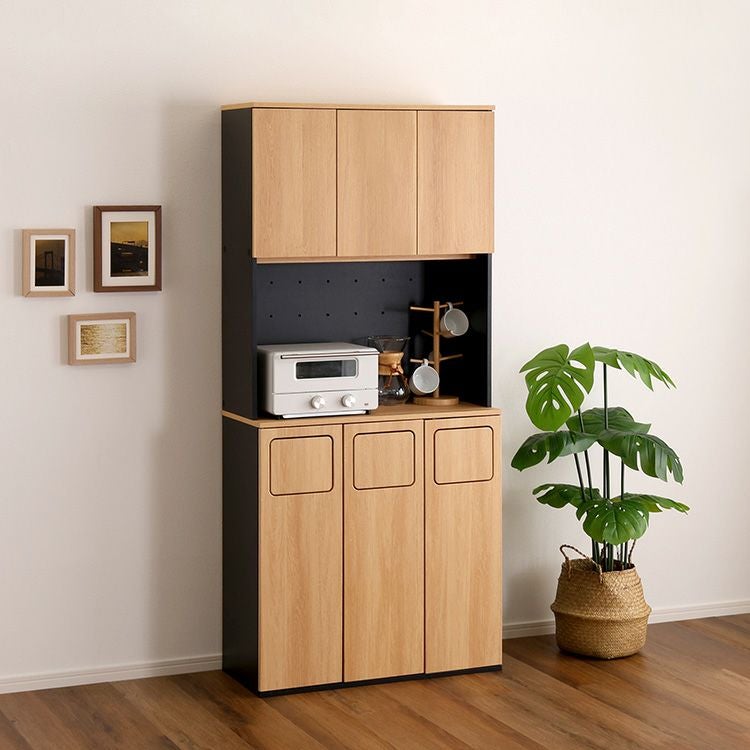 ヴィンテージ30Lごみ箱上ラック ワイドタイプ[VSK-T30L3] | 家具通販の