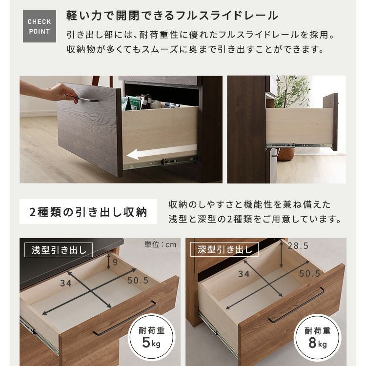 日本製 特殊鋼板を使った組み合わせキッチンカウンター 180cm オープン