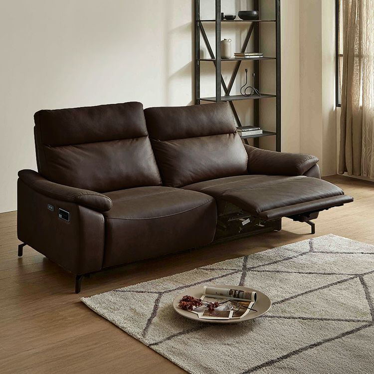 Bluetooth対応スピーカー内蔵 2人掛け本革ソファ 【Monarque-モナーク