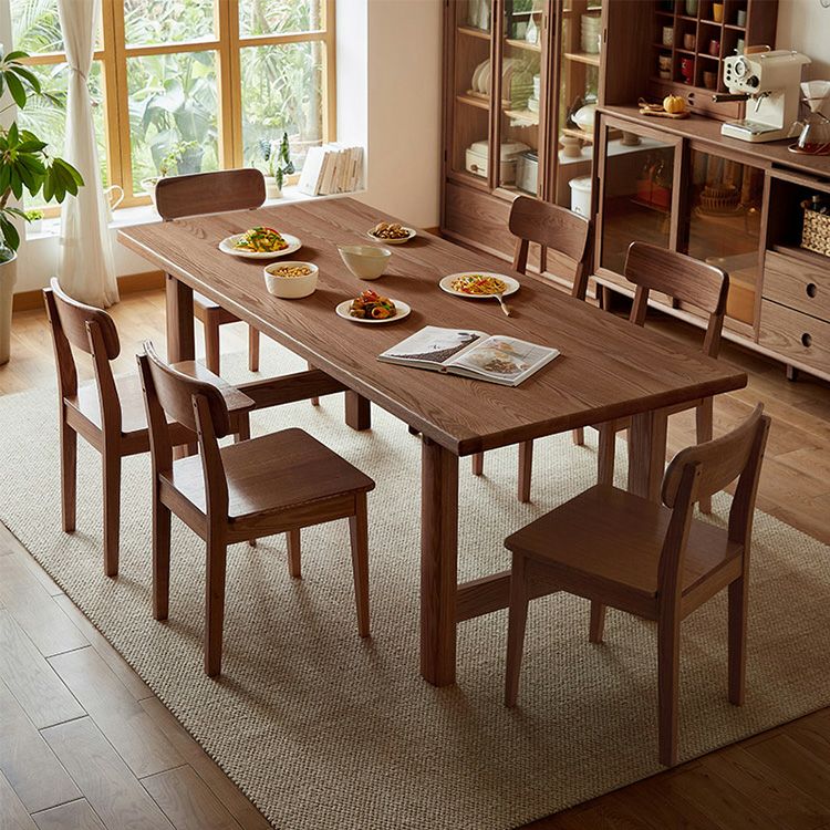 ダイニングテーブル　無垢材　140cm 無垢材ダイニングテーブル＆チェア7点セット 140cm [SH-LI-00462