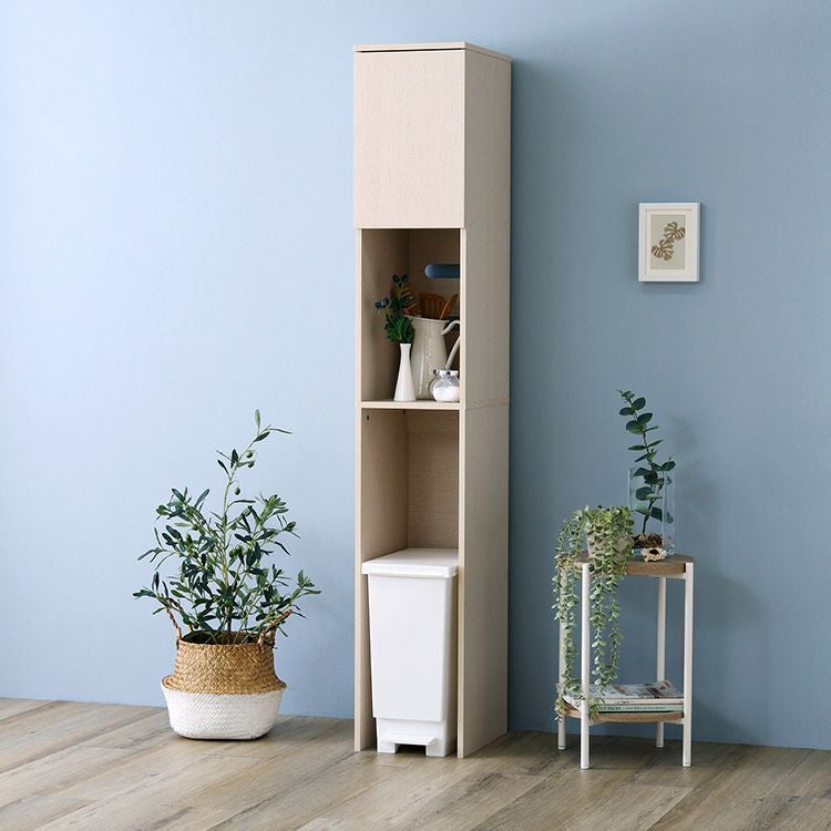さわやかな木製ごみ箱上ラック すき間収納タイプ [FLLW-T1SS] | 家具