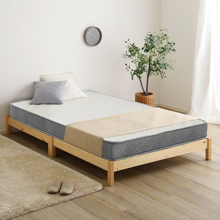 2分で完成！組立簡単ベッド ボンネルコイルマットレスセット