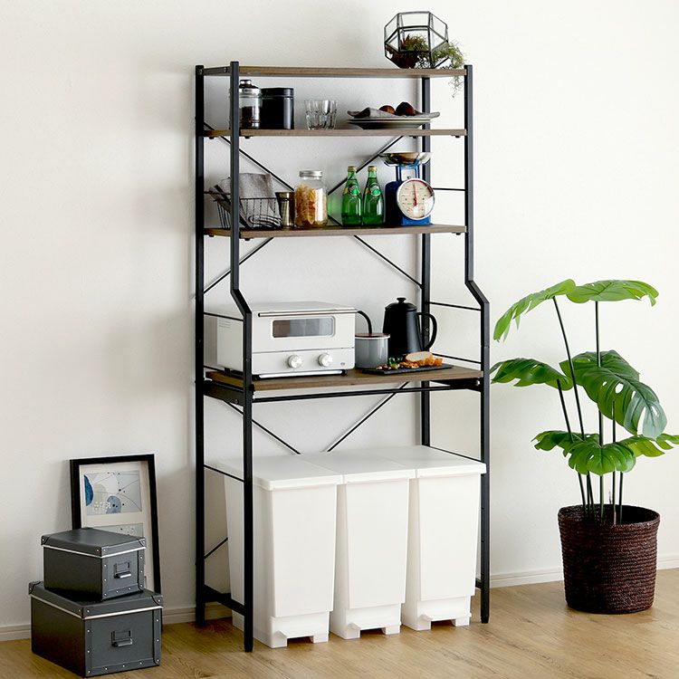 ヴィンテージ30Lごみ箱上ラック ワイドタイプ[VSK-T30L3] | 家具通販の